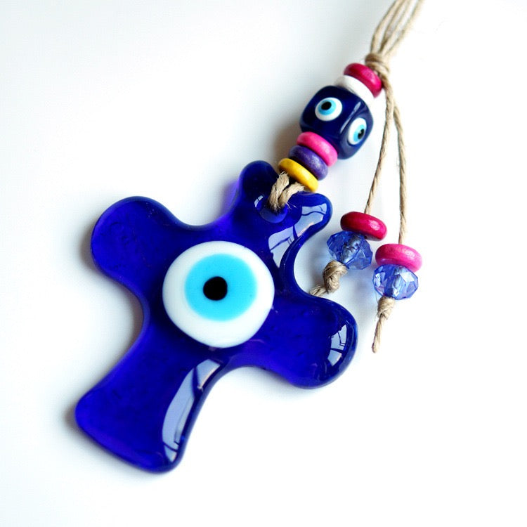 Cross Evil Eye Protection Charm
