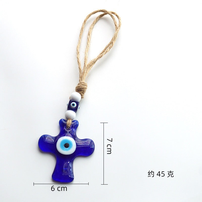 Cross Evil Eye Protection Charm