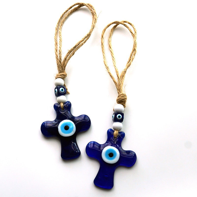 Cross Evil Eye Protection Charm