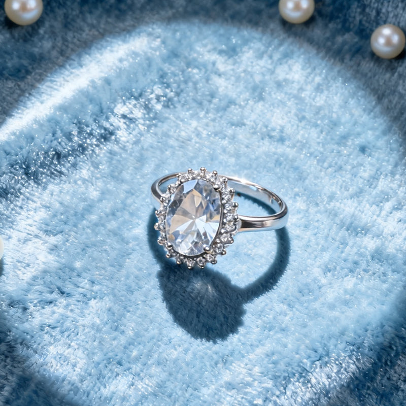 Silver House  Ring with Smooth Oval Cabochon Gemstone|  Sterling Silver Multiple Colors Available