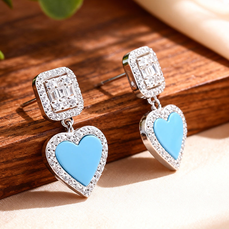 Dainty Shell Stud Earrings with  Zirconia,  Multi-Color Options, Gift for Her