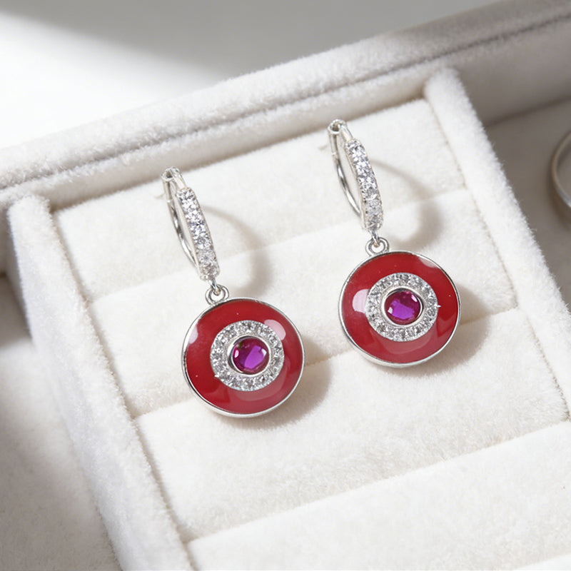 Tiny Huggie Earrings with Unique Drip Glaze | Multiple Colors Available