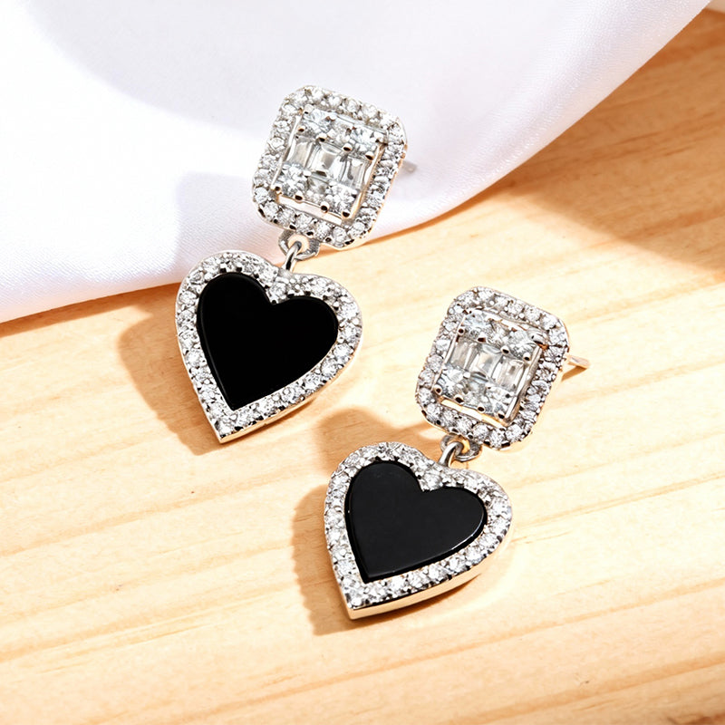 Dainty Shell Stud Earrings with  Zirconia,  Multi-Color Options, Gift for Her