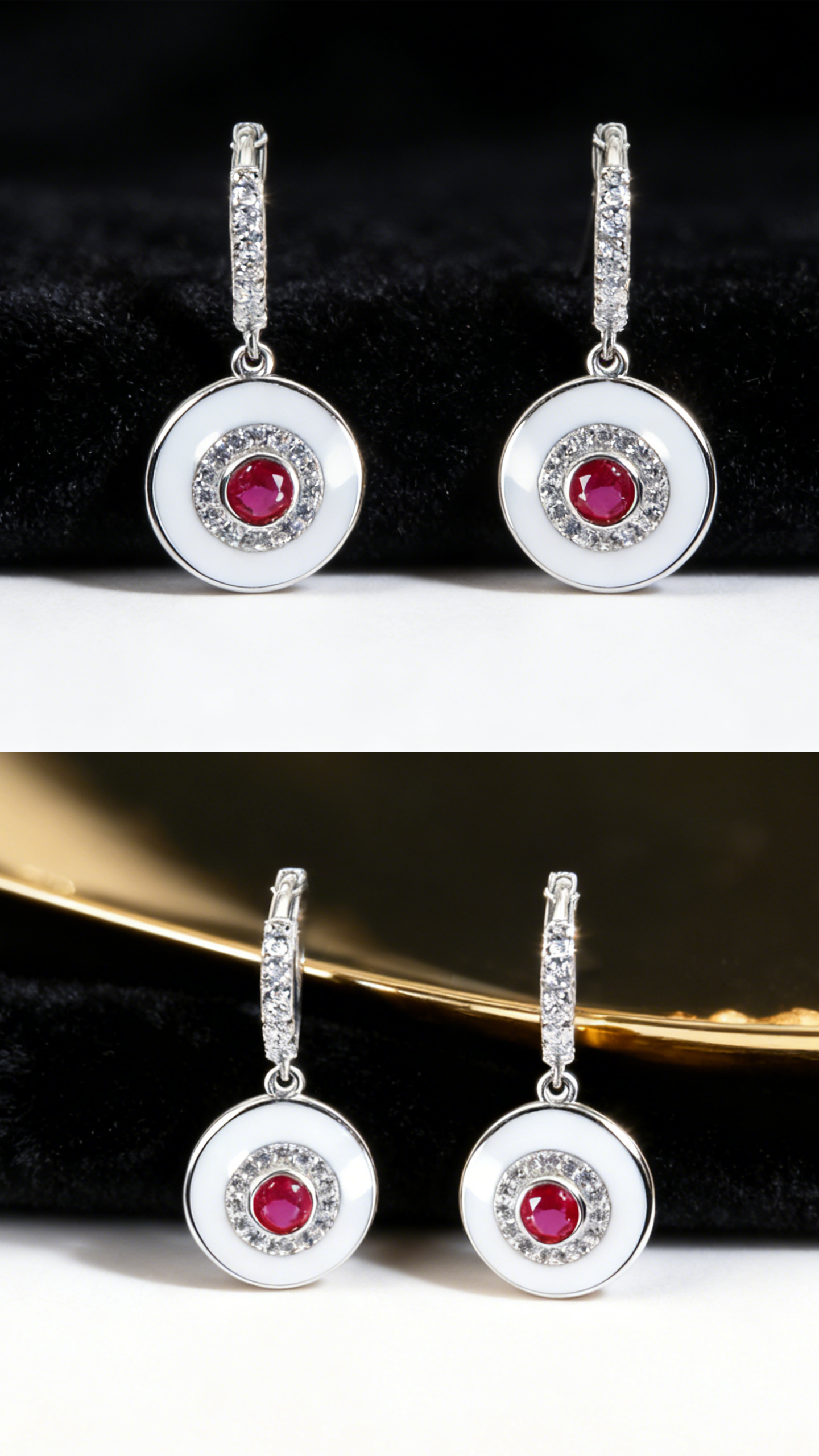 Tiny Huggie Earrings with Unique Drip Glaze | Multiple Colors Available