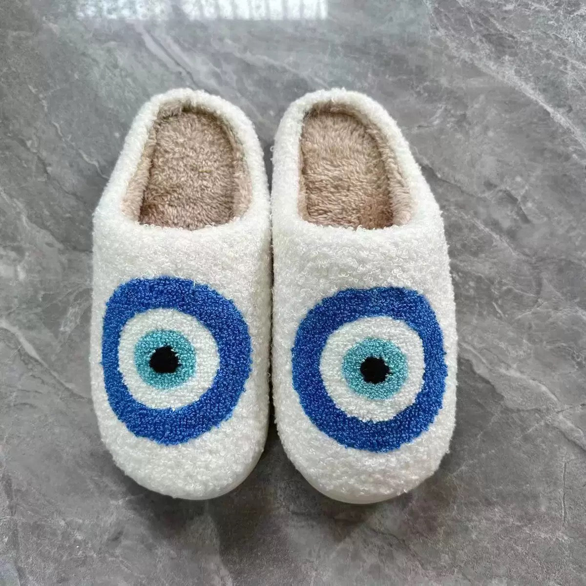 Evil Eye Cotton Slipper