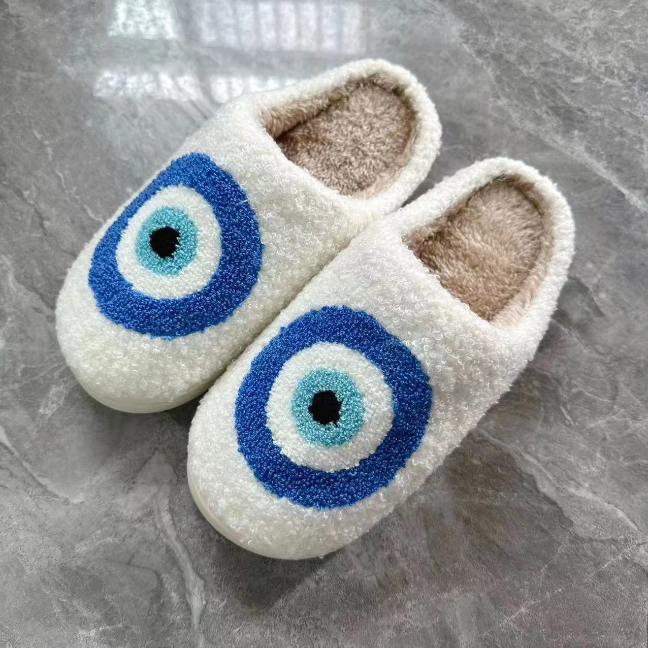 Evil Eye Cotton Slipper