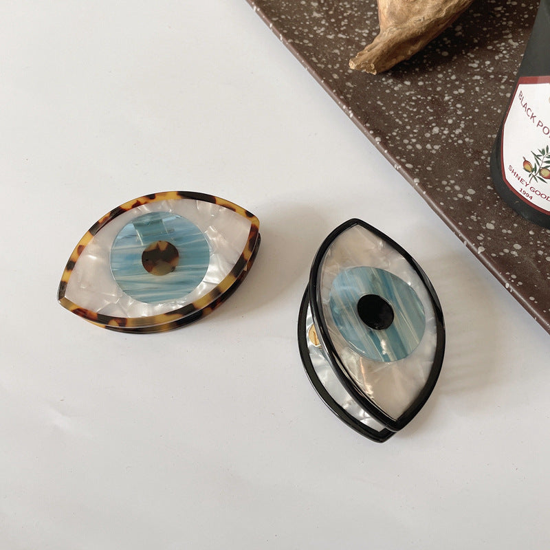 Evil Eye Shell Hair Clip