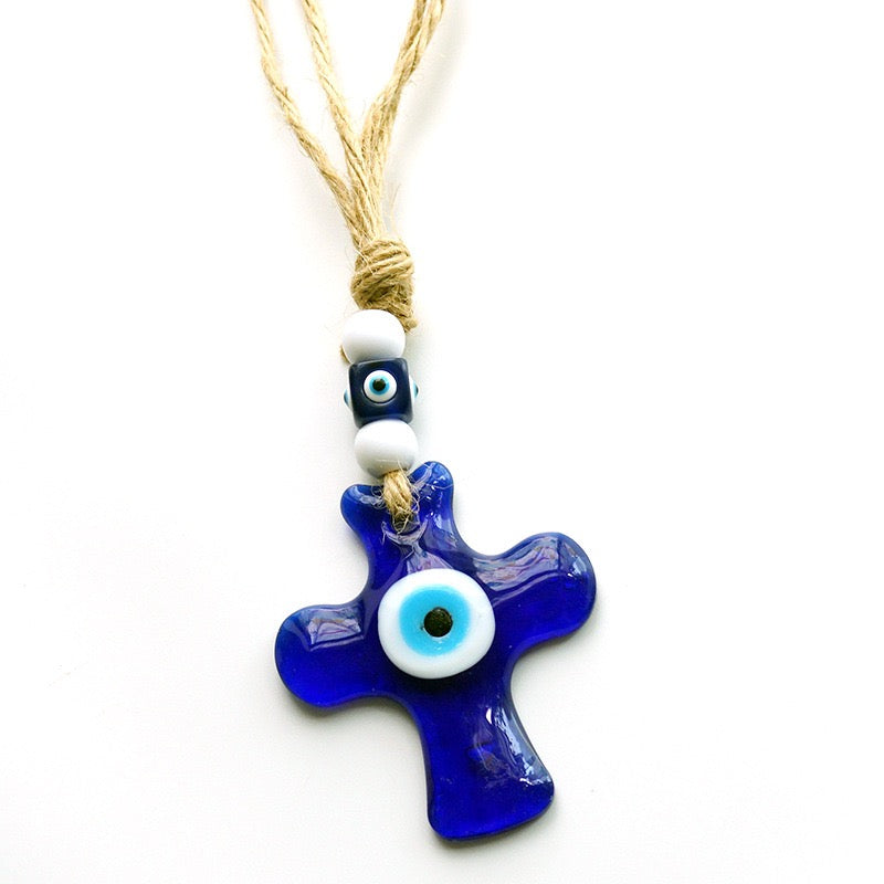 Cross Evil Eye Protection Charm