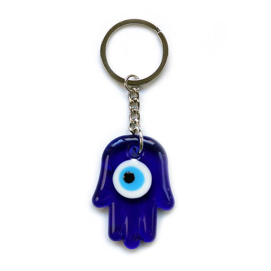 Hamsa Evil Eye Keychain