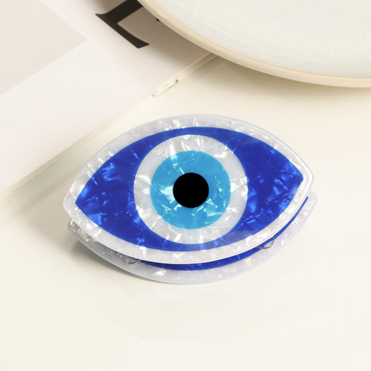 Evil Eye Shell Hair Clip