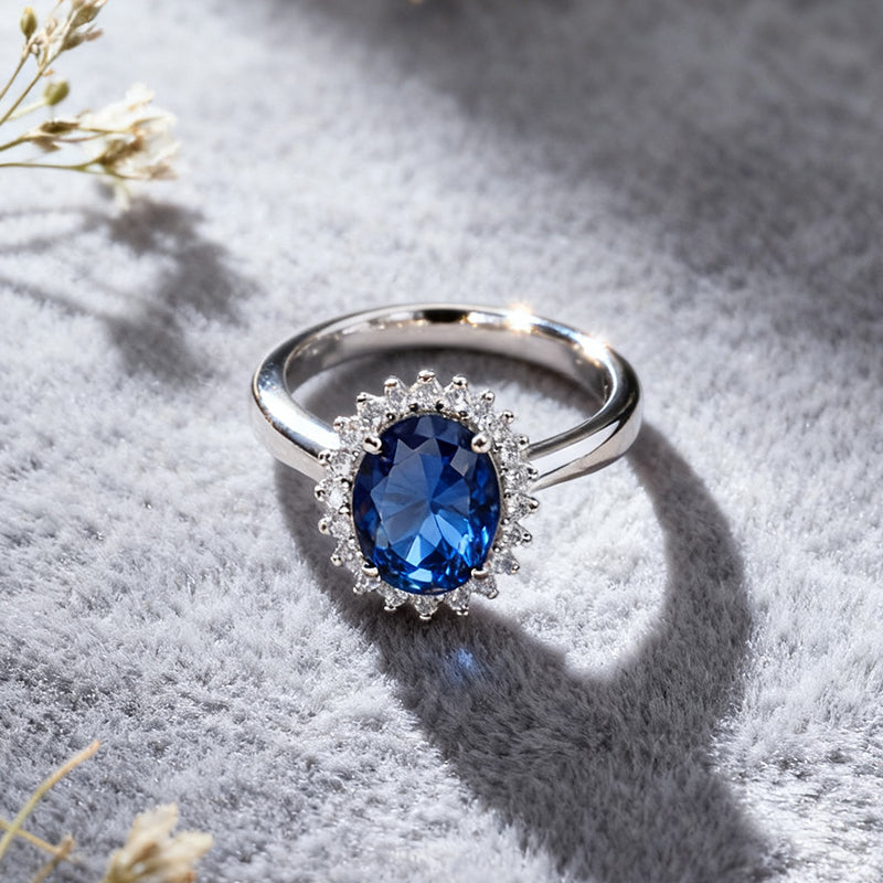 Silver House  Ring with Smooth Oval Cabochon Gemstone|  Sterling Silver Multiple Colors Available