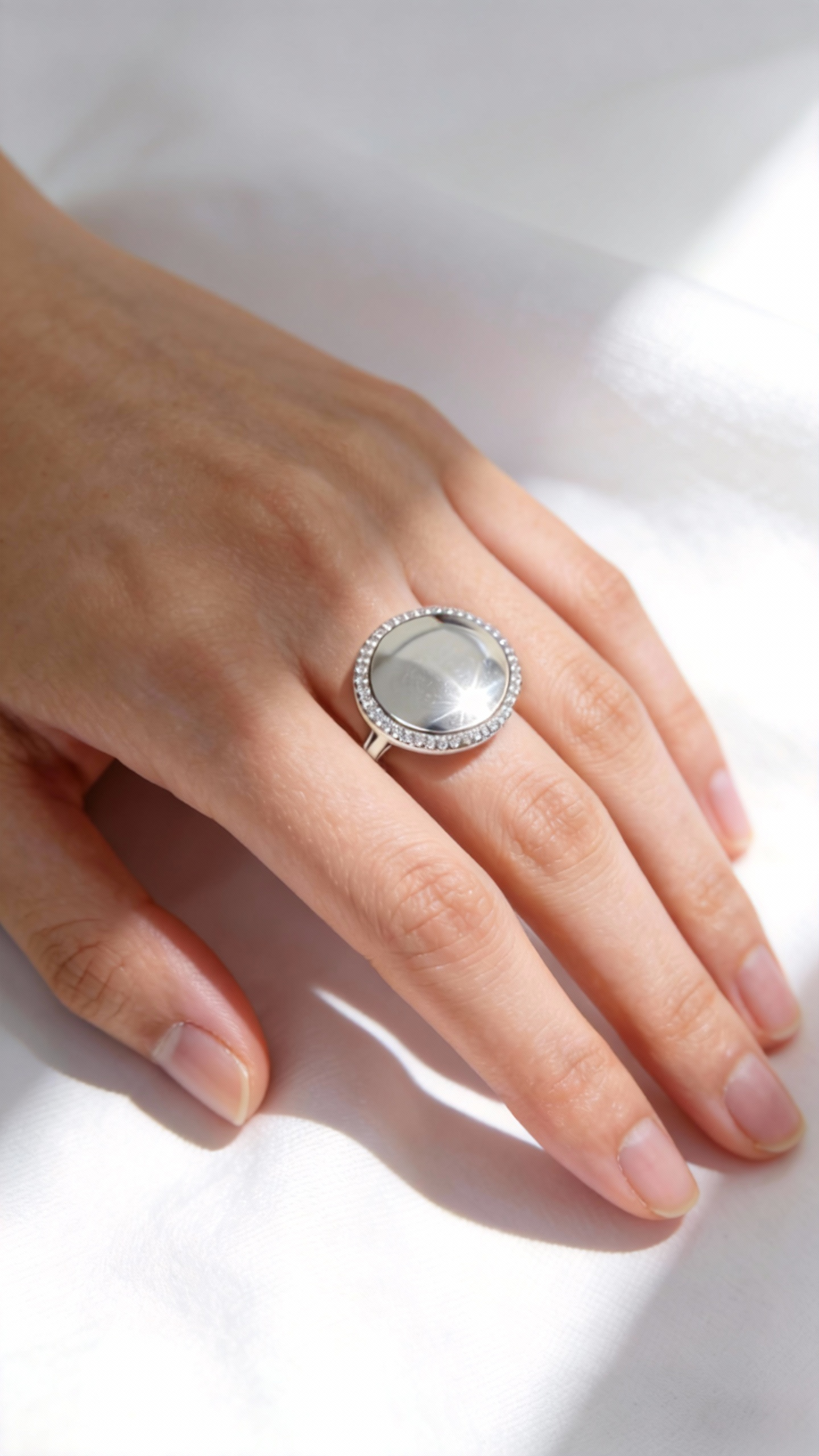 Silver House White Zircon Snakelike 925 Silver Ring Individuation Fashion